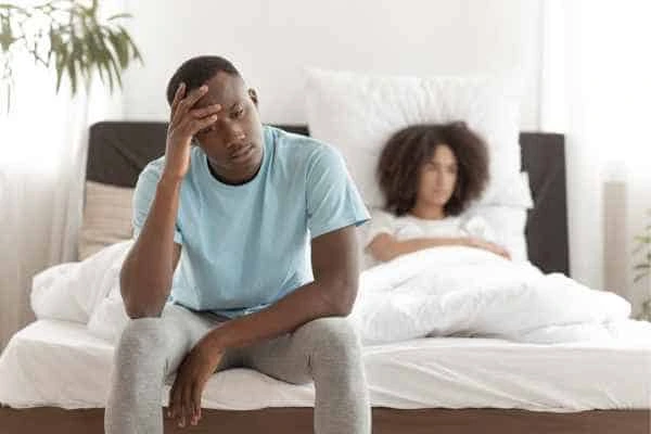 Man upset about ED symptoms Acton