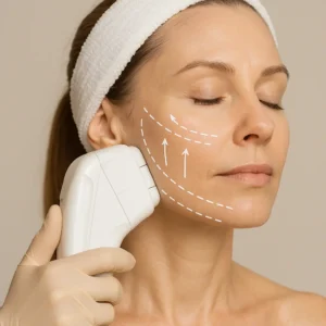 Woman having HI-FU to reduce wrinkles call LA LIPO Acton Now!
