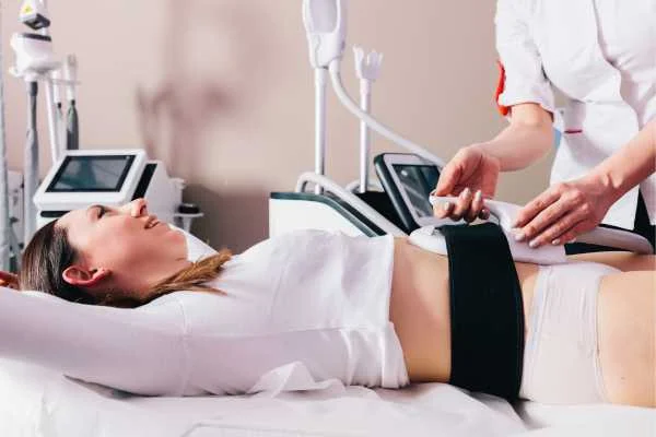 woman having body sculpting to help improve her body image and her mental health Acton